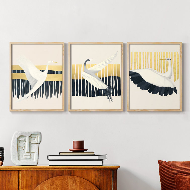 Wrought Studio Étude de volière série Cxxi ensemble de 3 estampes